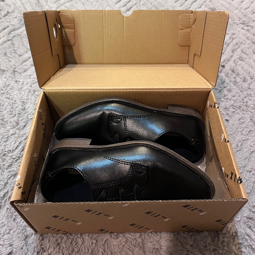 Kids Black Dress Shoes